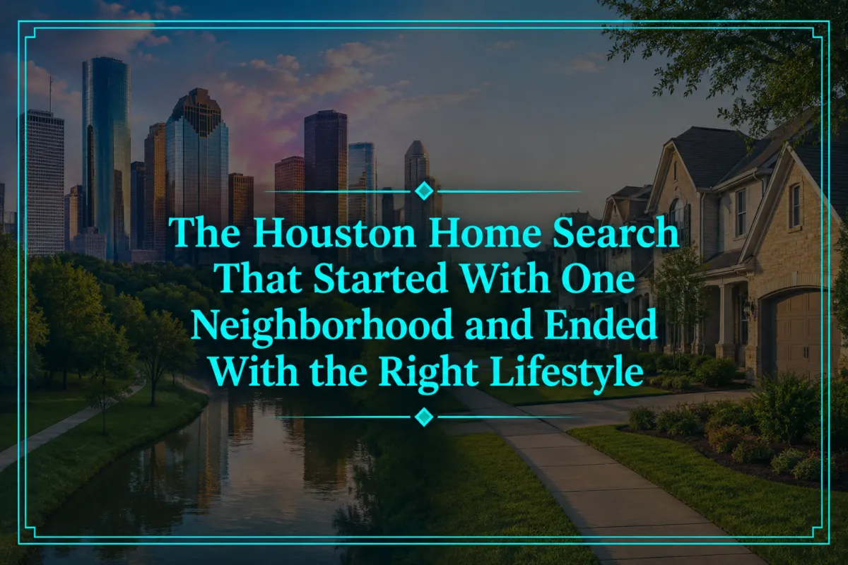 Houston home search that started with one neighborhood and ended with the right lifestyle