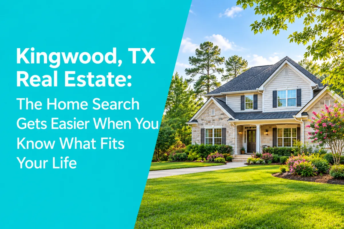 Kingwood TX real estate home in a peaceful residential neighborhood