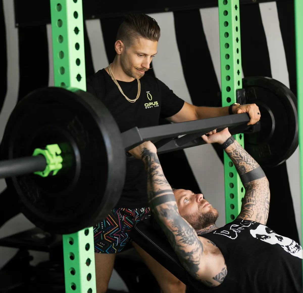 Image of a personal training session at the best private gym near me, Opus Body Lab in San Juan Capistrano.