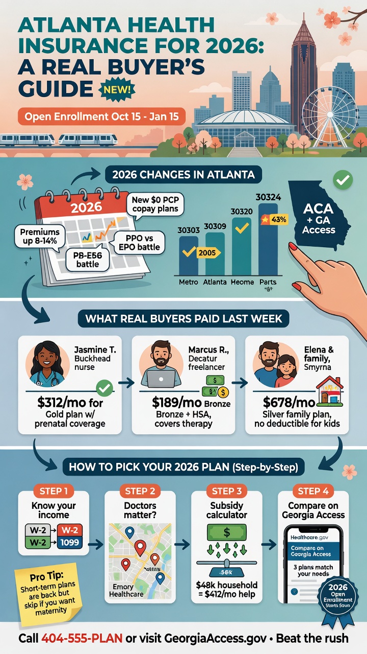 2026 Atlanta health insurance buyer's guide with marketplace plan documents