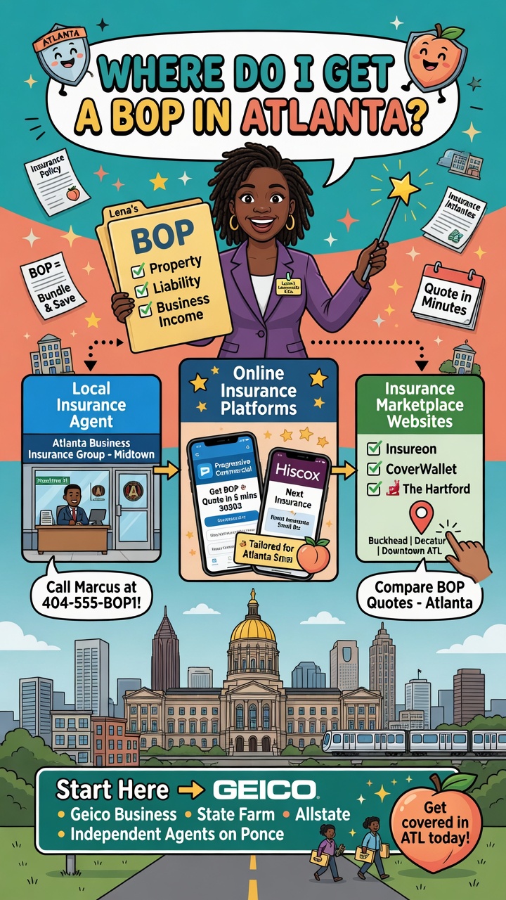 Atlanta small business owner comparing Business Owner Policy quotes from multiple carriers