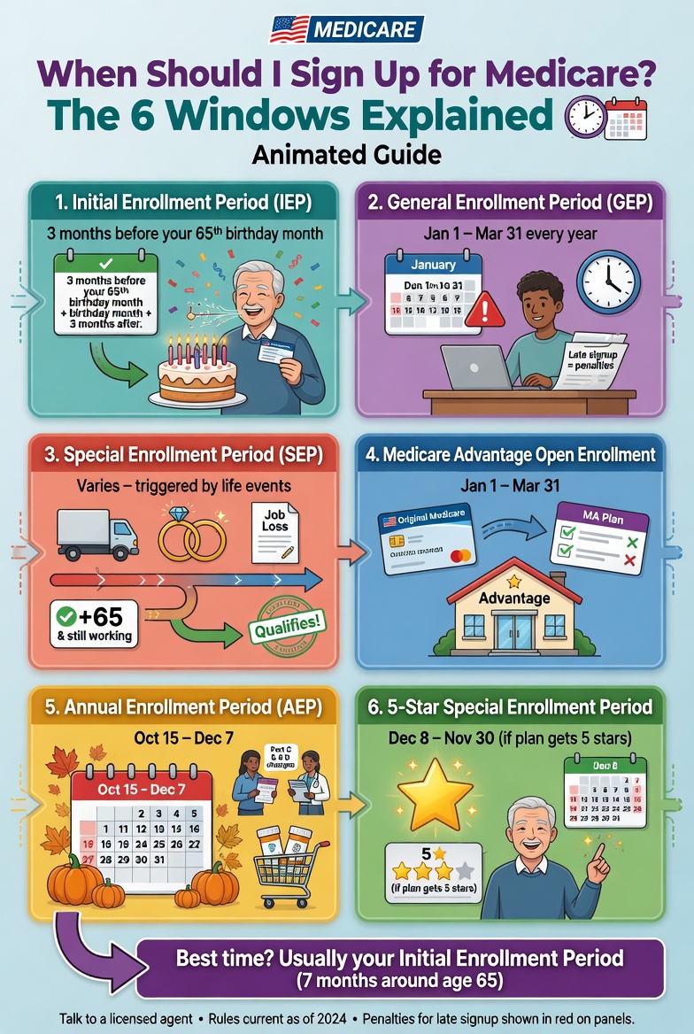Atlanta retiree reviewing Medicare enrollment windows and key 2026 dates