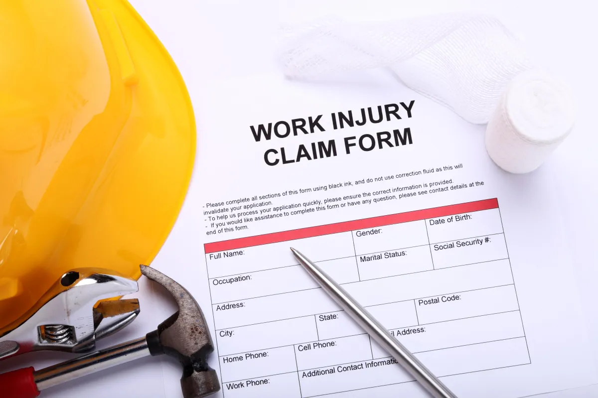 construction work accident injury report