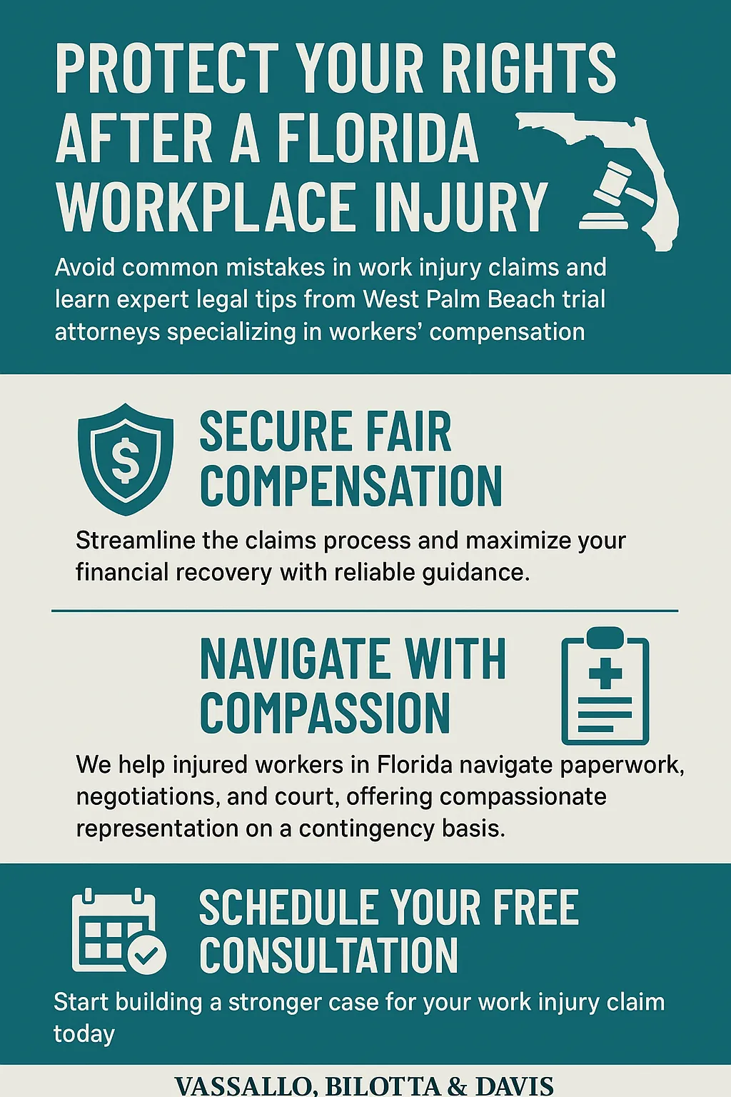 “Injured worker meeting with legal advisor to review OJCC claim documents and workers' compensation paperwork.”
