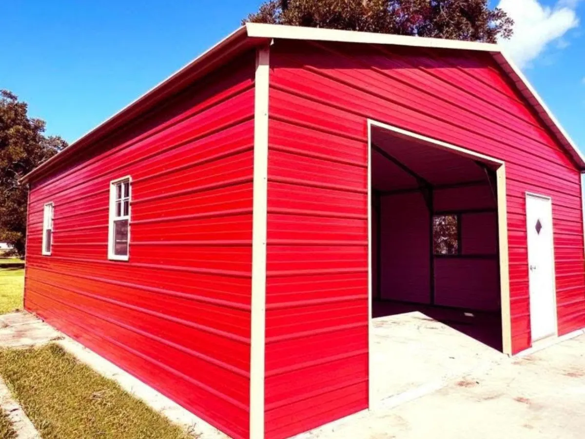 Covered carport structure for residential use – Wynne Outdoor Sales