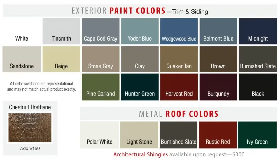 Wynne Outdoor Sales Color Samples Wynne AR