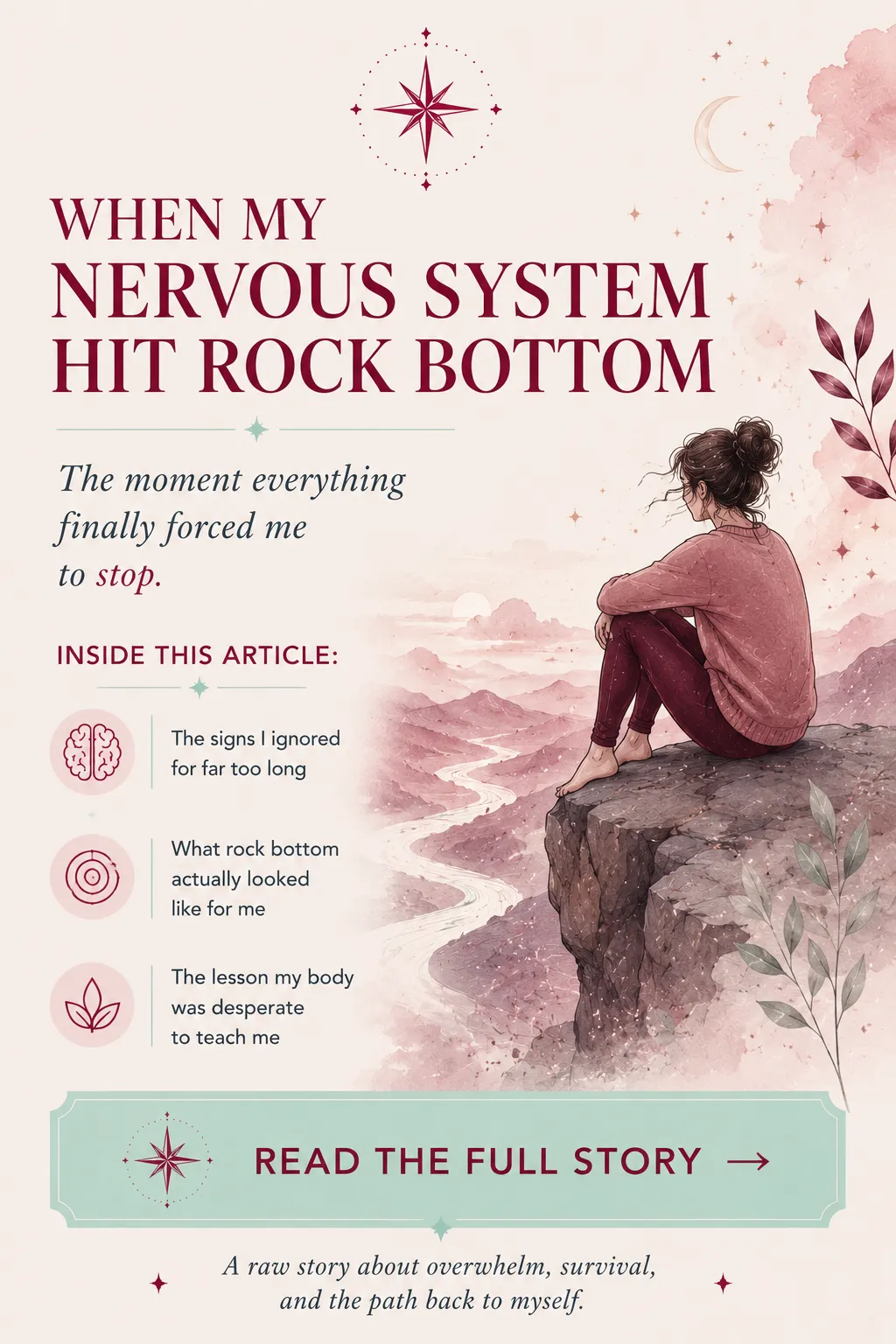 When My Nervous System Hit Rock Bottom Blog Post Infographic
