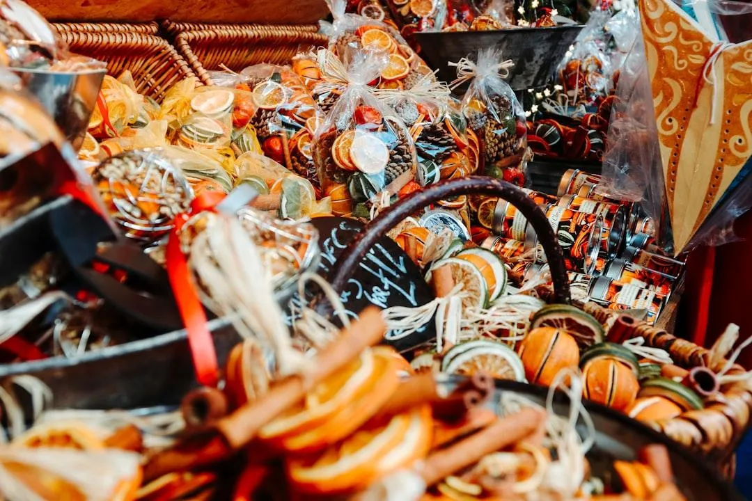 A seasonal gift basket featuring fresh RGV citrus and festive touches