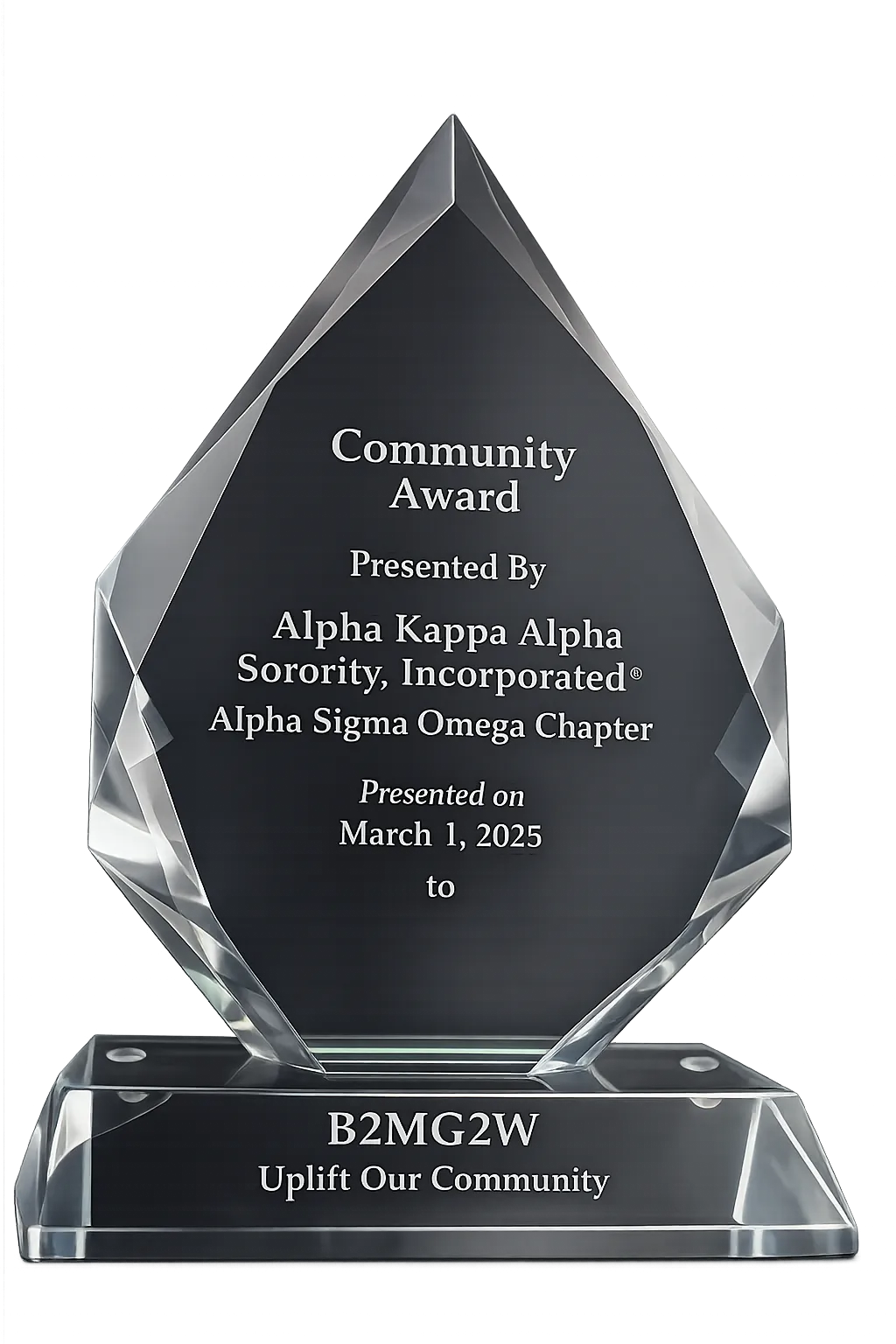 Boys To Men Girls To Women Inc Community Award Presented by Alpha Kappa Alpha Sorority, Incorporated