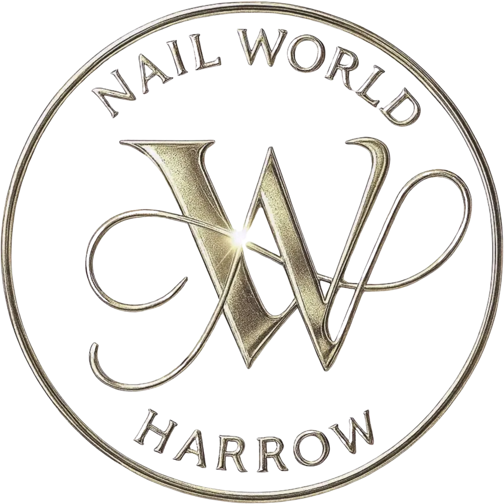 logo Nail World Harrow