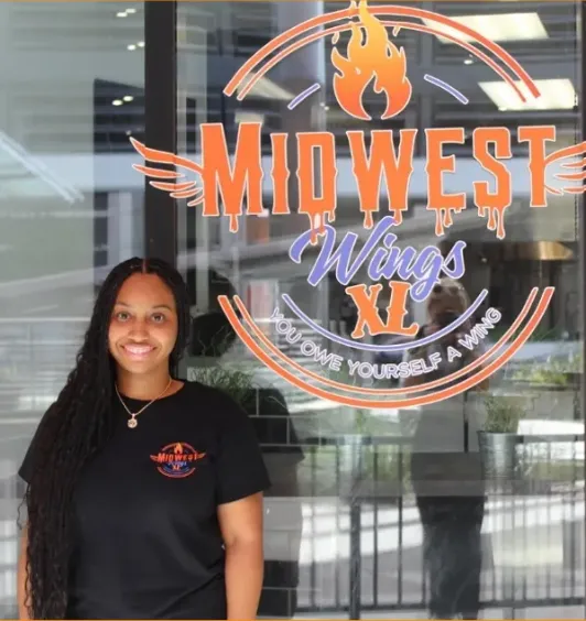 Founder Kiara Adams in the kitchen at Midwest Wings XL