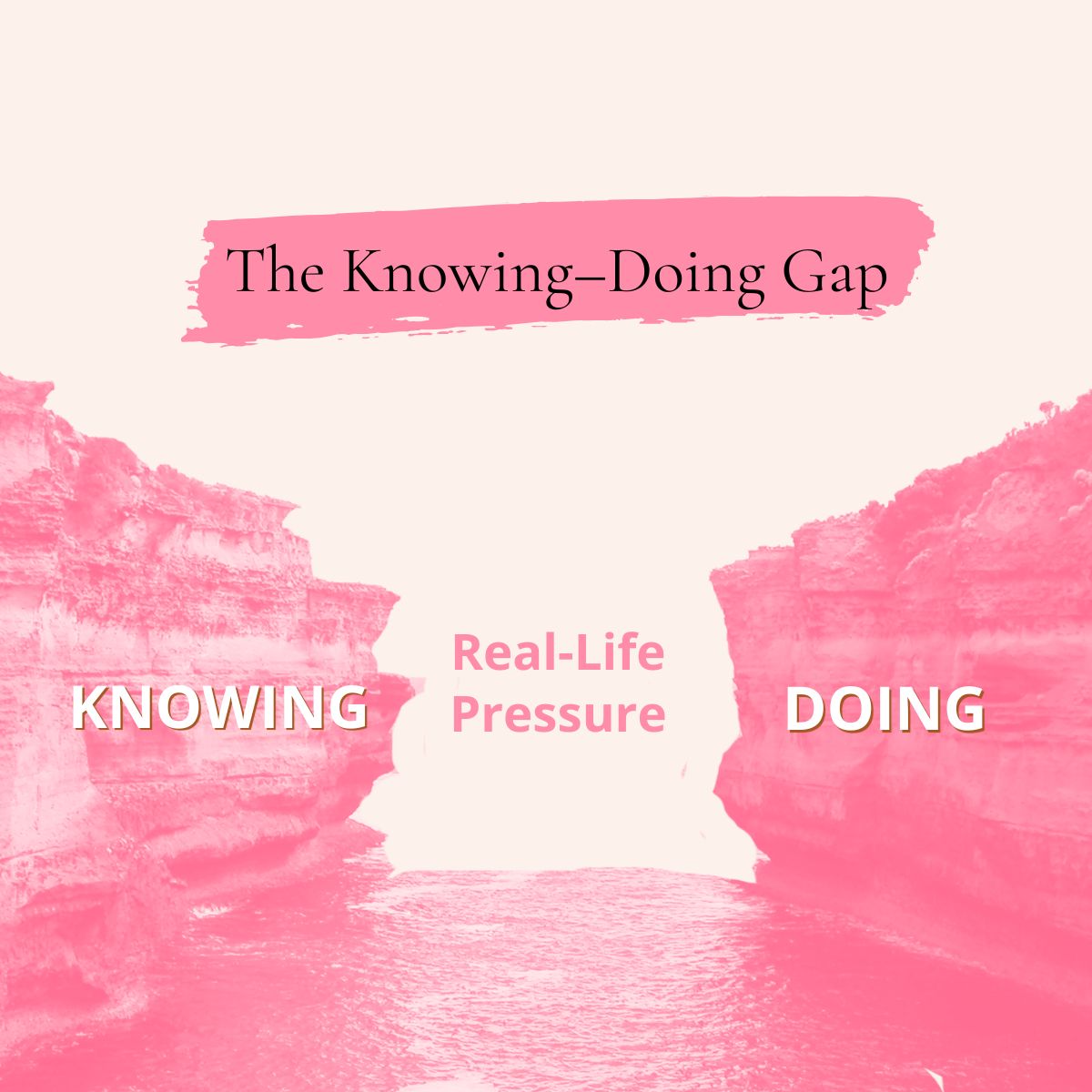 The knowing-doing gap