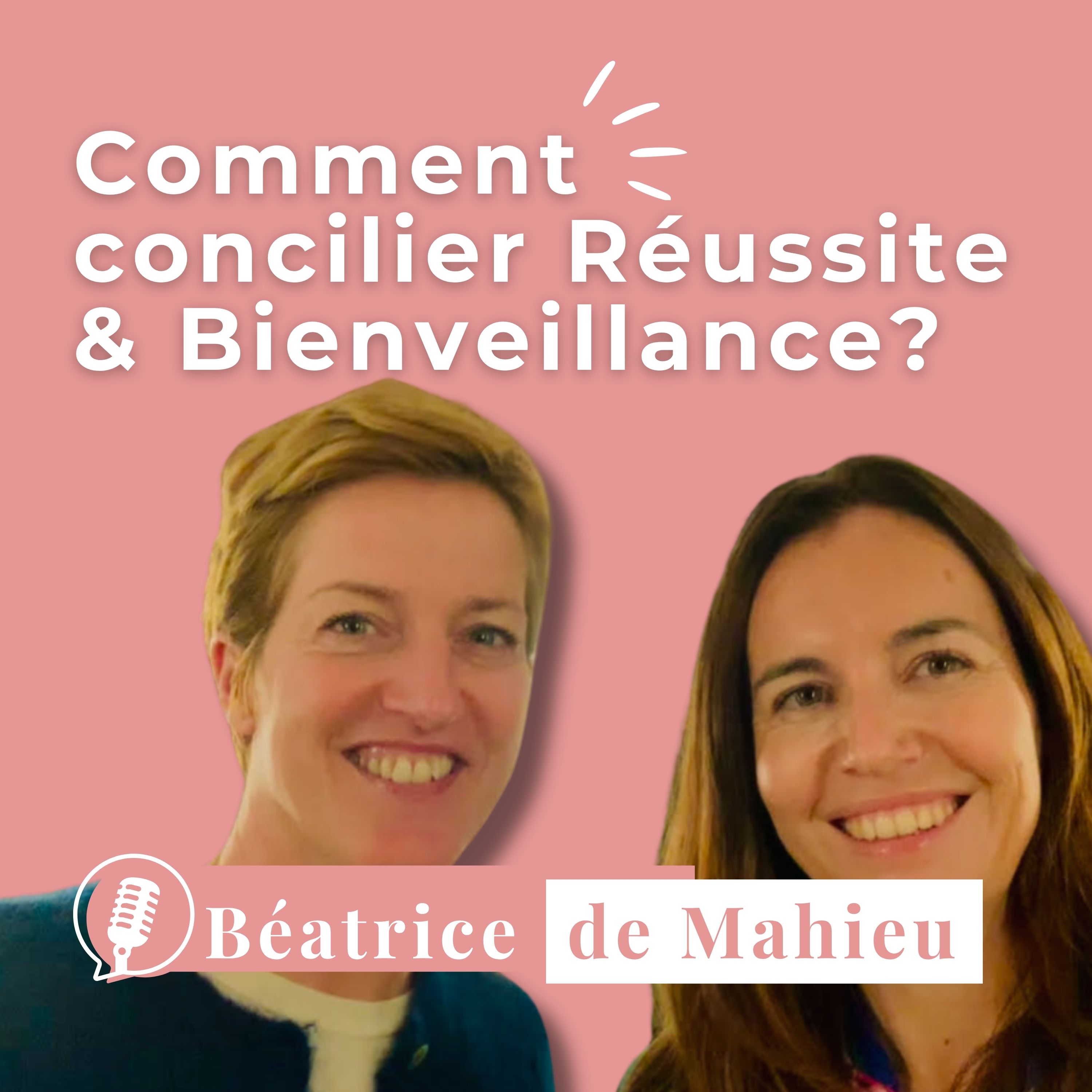 Béatrice de Mahieu et Cécile Meunier lors de l'enregistrement du podcast TogeteherWomenRise