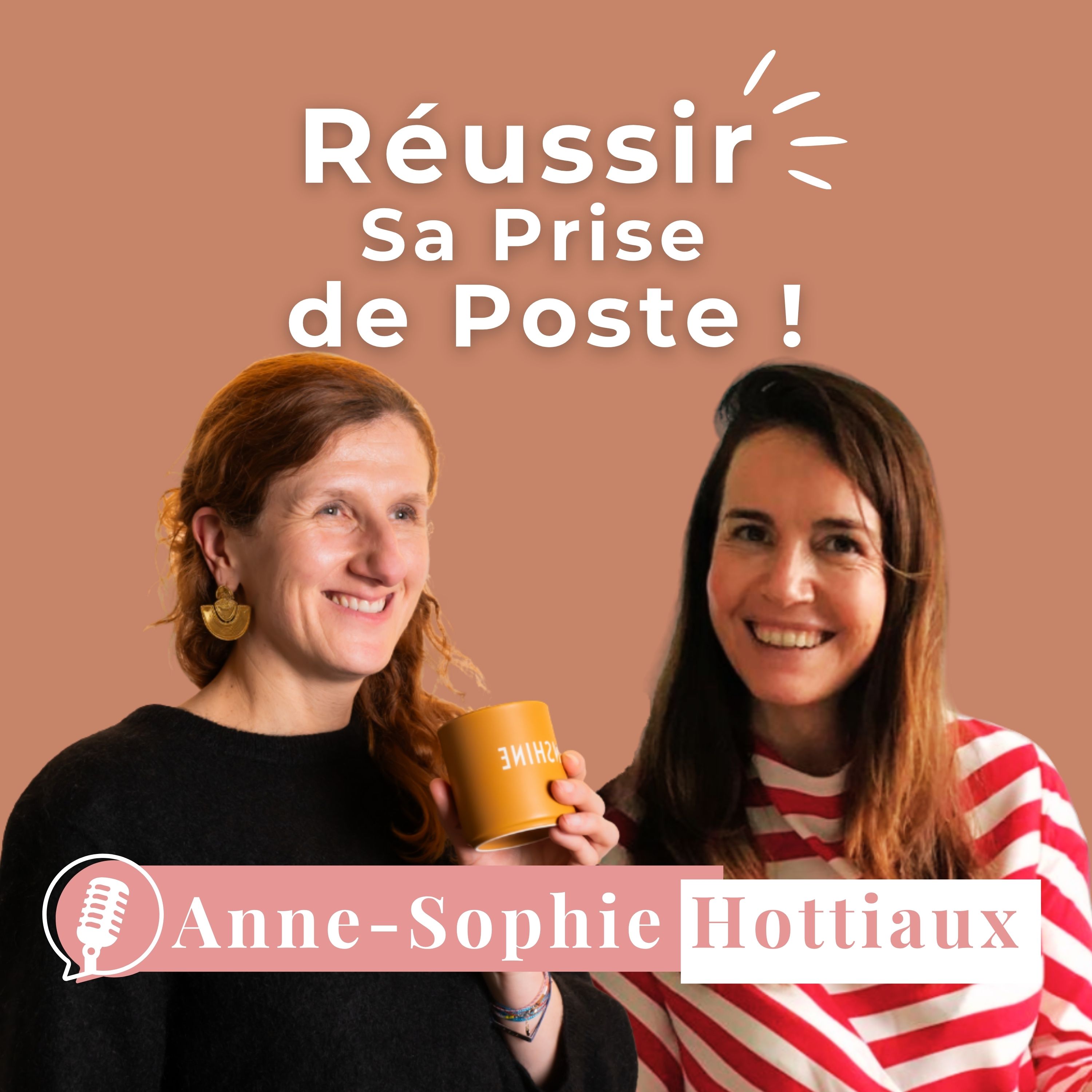 Anne-Sophie Hottiaux et Cécile Meunier lors de l'enregistrement du podcast TogetherWomenRise