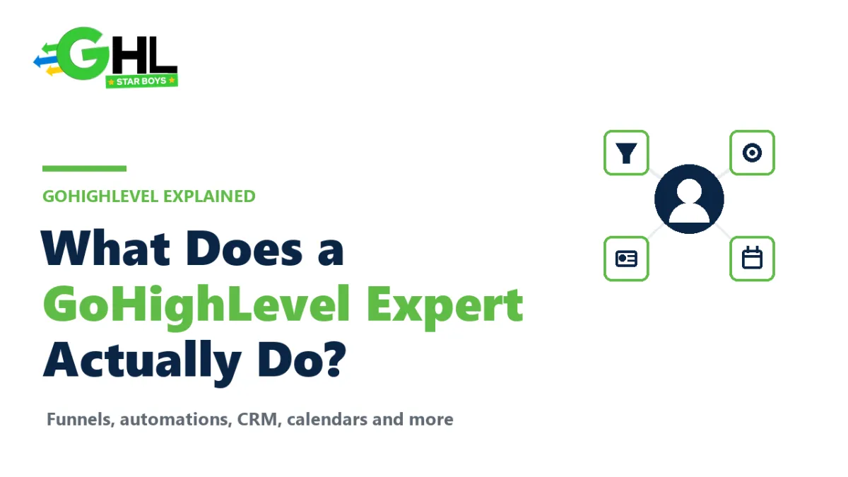 What a GoHighLevel expert does: speed-to-lead, missed-call text-back, reactivation, A2P and deliverability