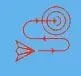 paper airplane hitting a target icon