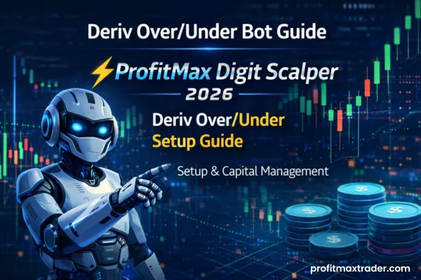 ProfitMax Digit Scalper 2026 Deriv Over Under trading bot setup guide for synthetic indices