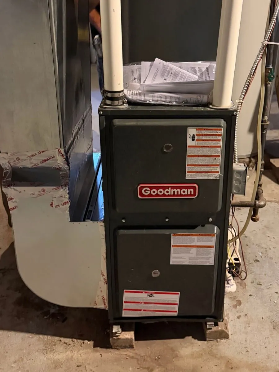 Residential Goodman furnace and ductwork in Buffalo NY