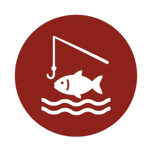 Guests walking from their RV to the shore of Possum Kingdom Lake for swimming and fishing