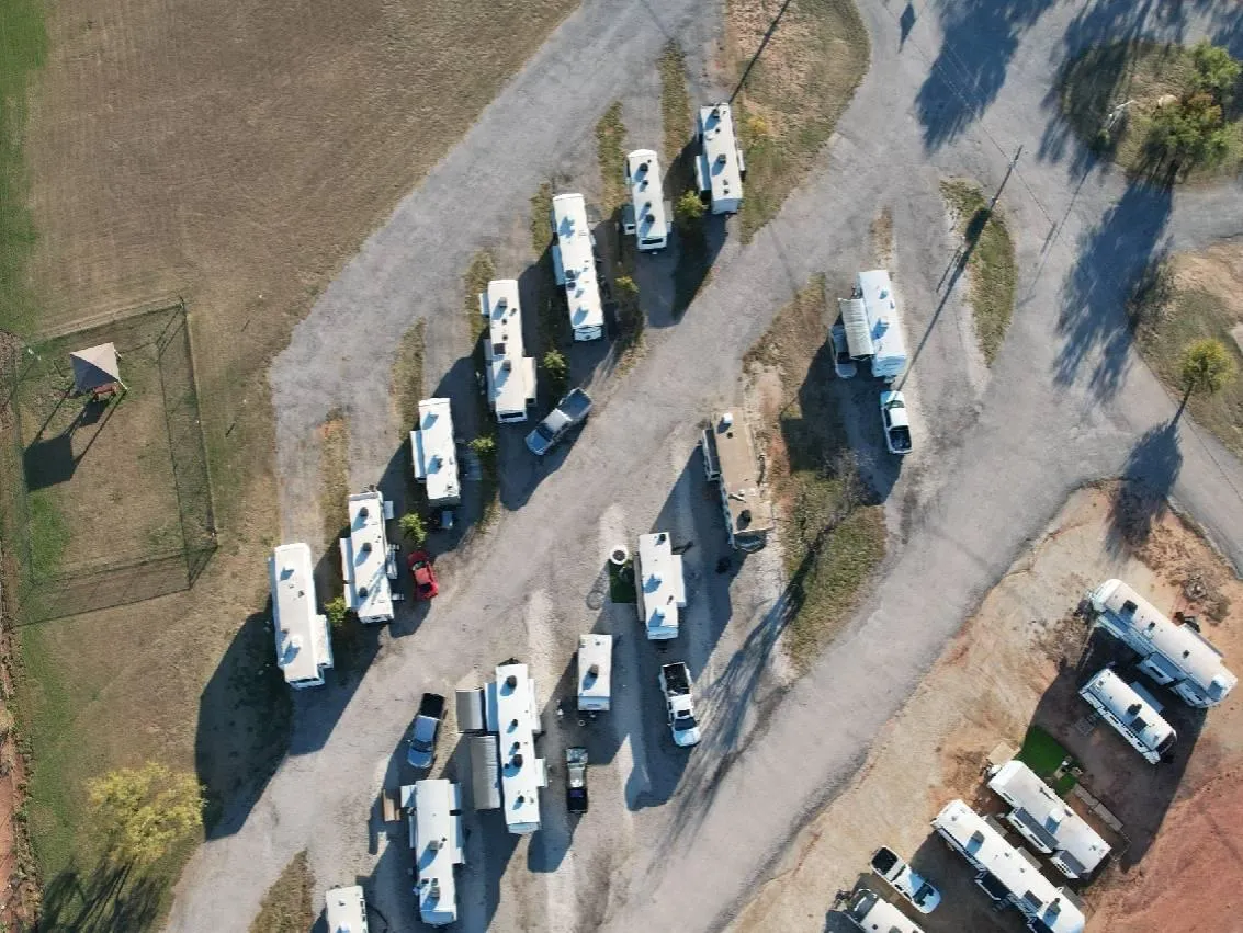 A dock at Possum Kingdom RV Resort