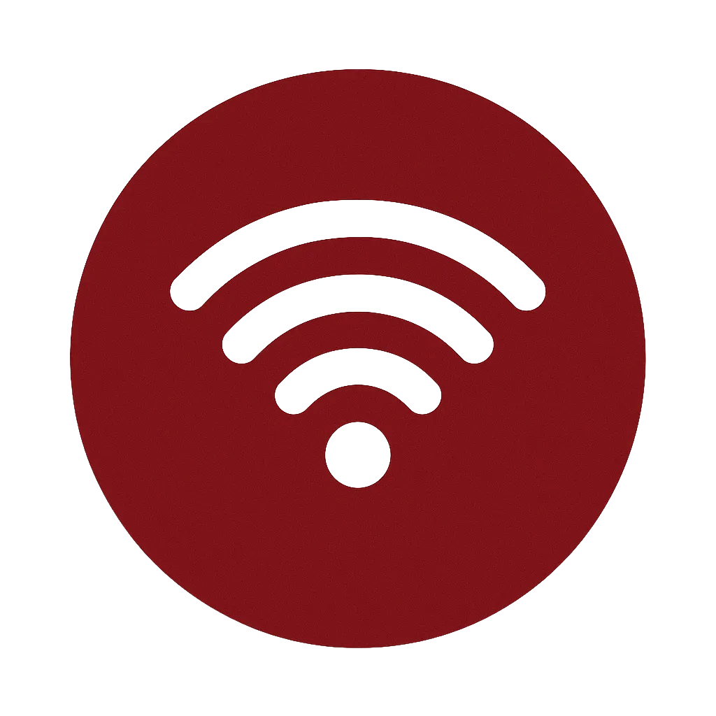 Guest working remotely at Possum Kingdom RV Resort using the park‑wide high‑speed Wi‑Fi