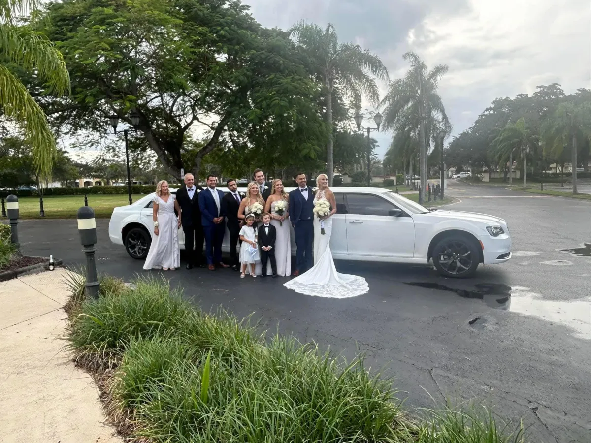 a brown car parked on the side of a road