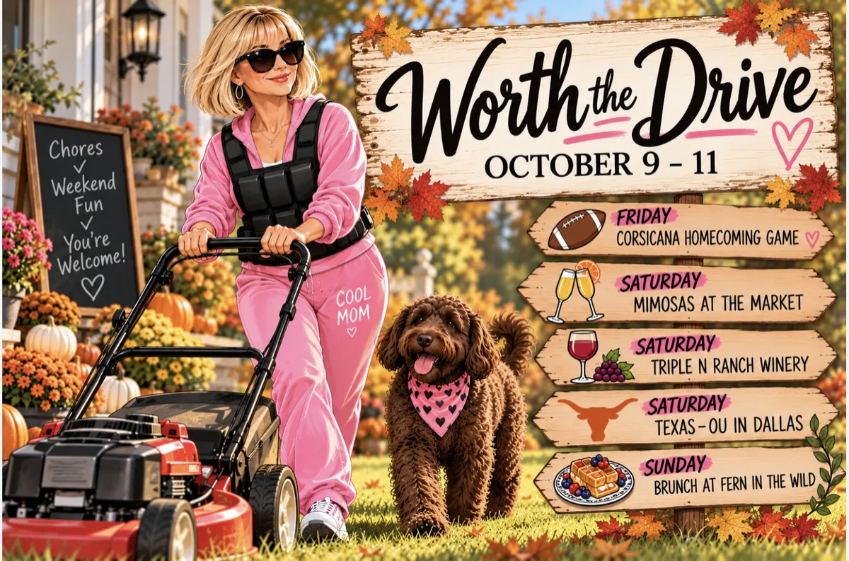 Worth the Drive, North Texas weekend, Corsicana events, Cedar Creek Lake, Texas OU, Ennis brunch
