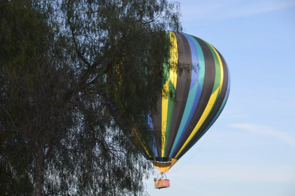 Temecula, CA — balloons above winery estate