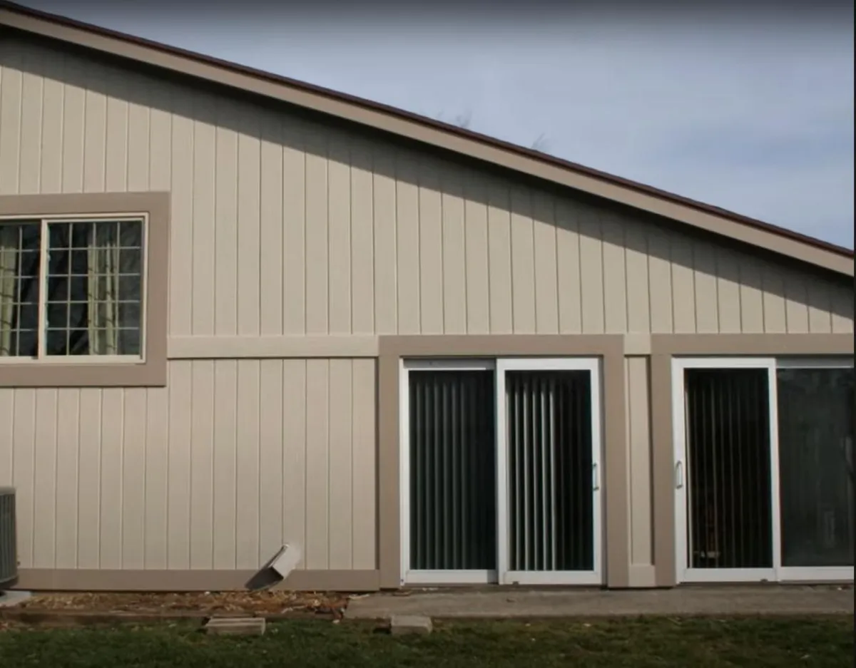 house with Wood siding