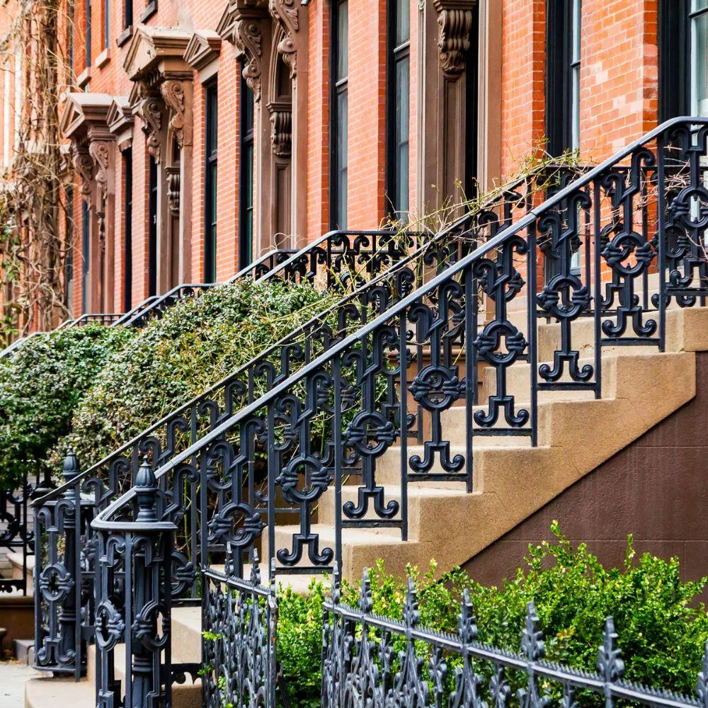 New York metal Staircase with patterns