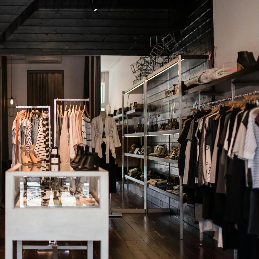 Metalwork for a boutique shop