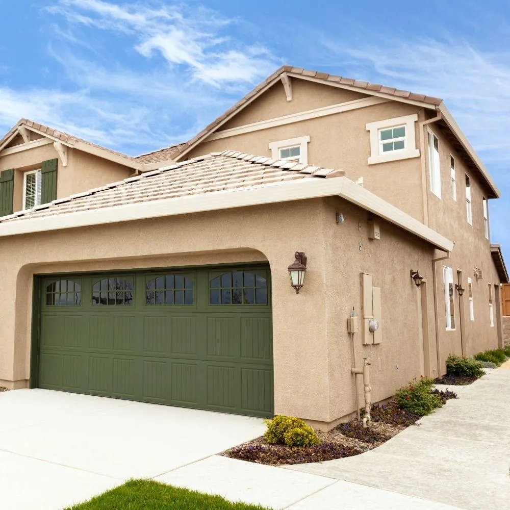 House with Stucco Sliding
