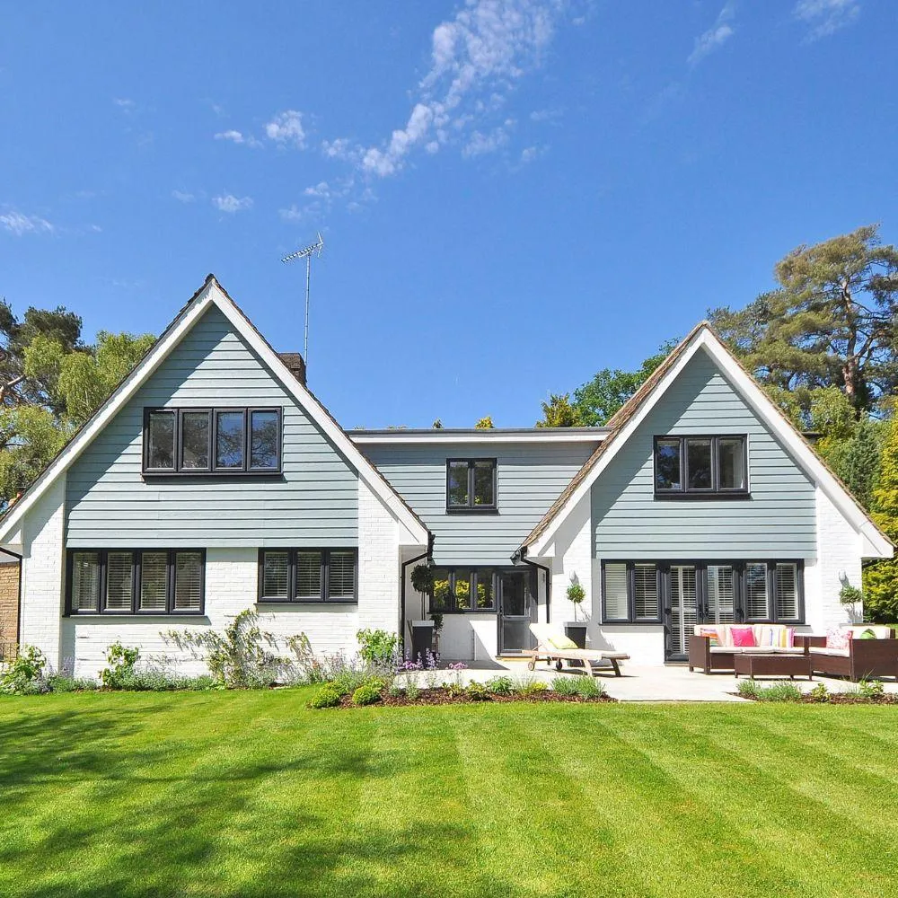 modern House with metal Sliding 
