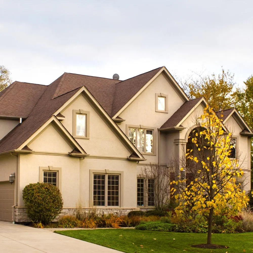 House with Stucco Sliding