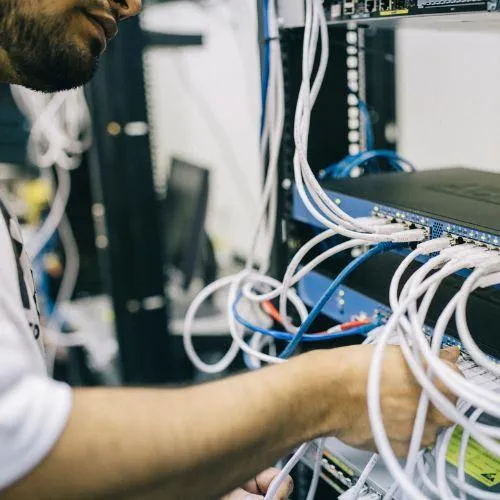 our contractor doing Structured Cabling work 