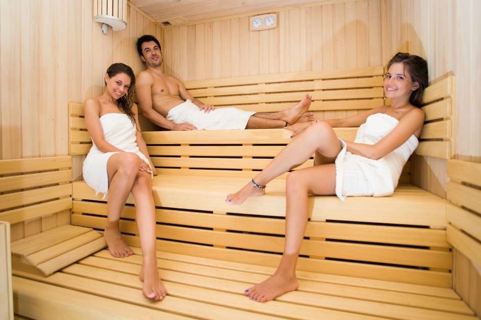 Commercial sauna for gym facility