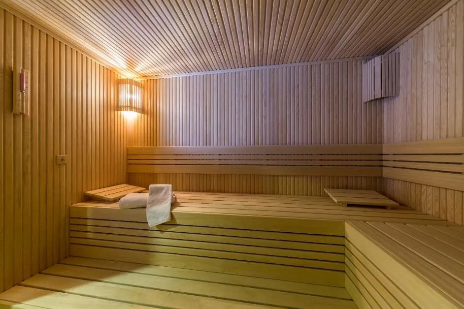 Finished custom sauna interior
