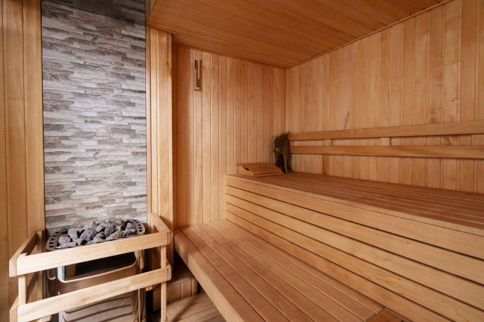 Custom cedar sauna built and installed in St. Louis Missouri