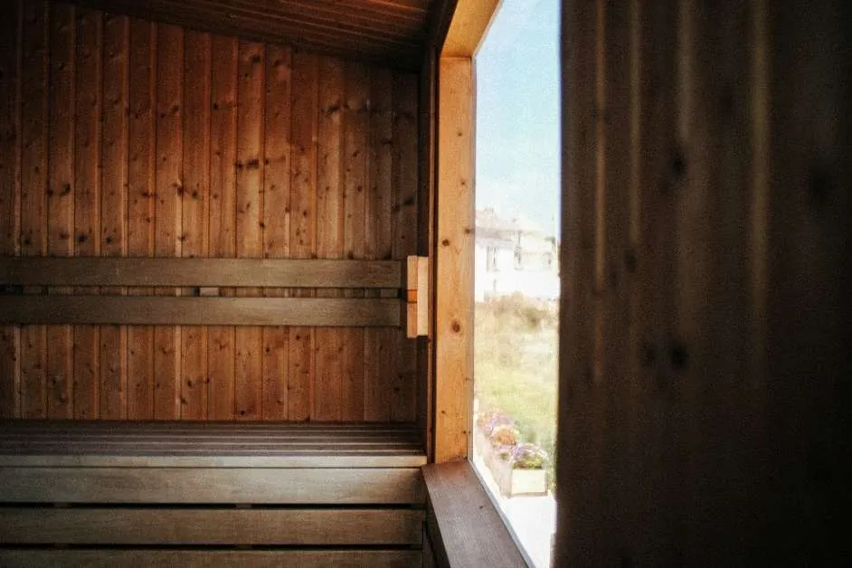 Freestanding outdoor sauna