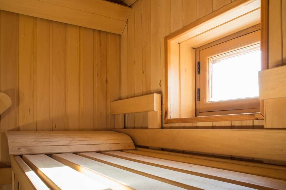 Custom sauna wood detail and craftsmanship Asheville