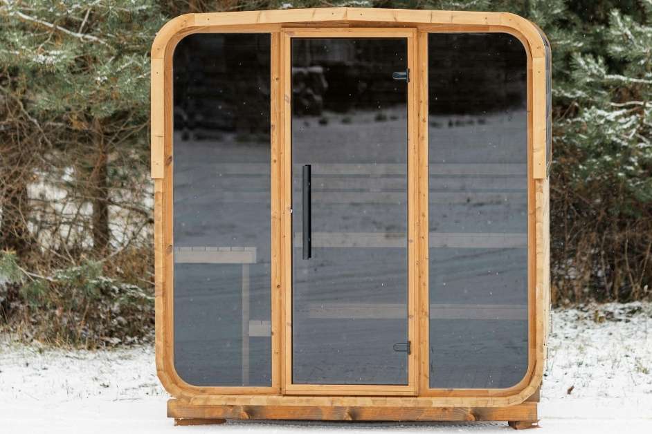 Custom outdoor cabin sauna Raleigh NC