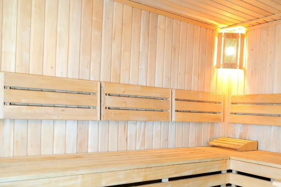 Custom wood sauna interior