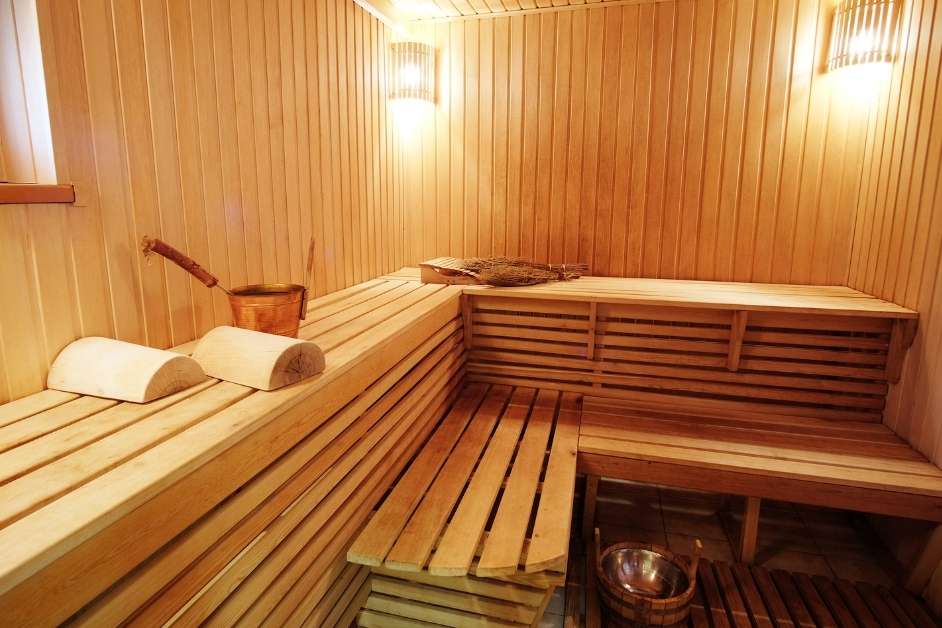 Interior cedar sauna craftsmanship Raleigh