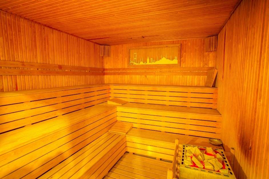 Commercial cedar sauna multi-tier benches Triangle NC