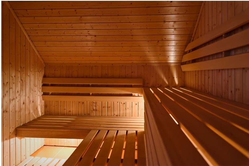 Custom indoor cedar sauna Raleigh NC