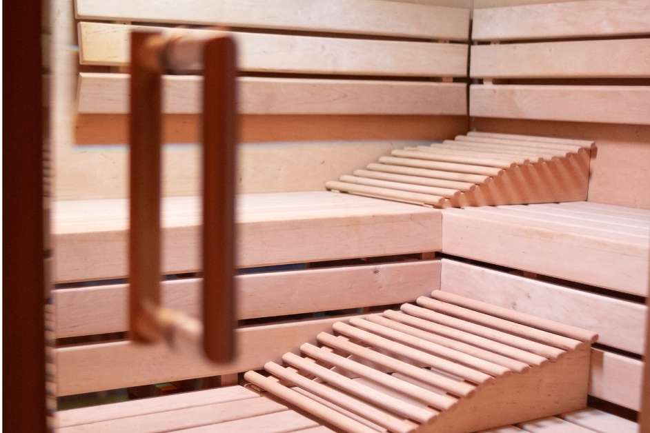 Custom sauna interior lighting Jacksonville build