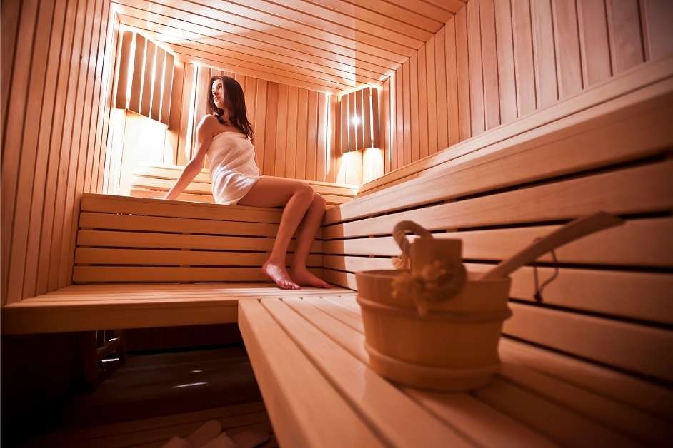 Family enjoying a custom sauna build in Tucson