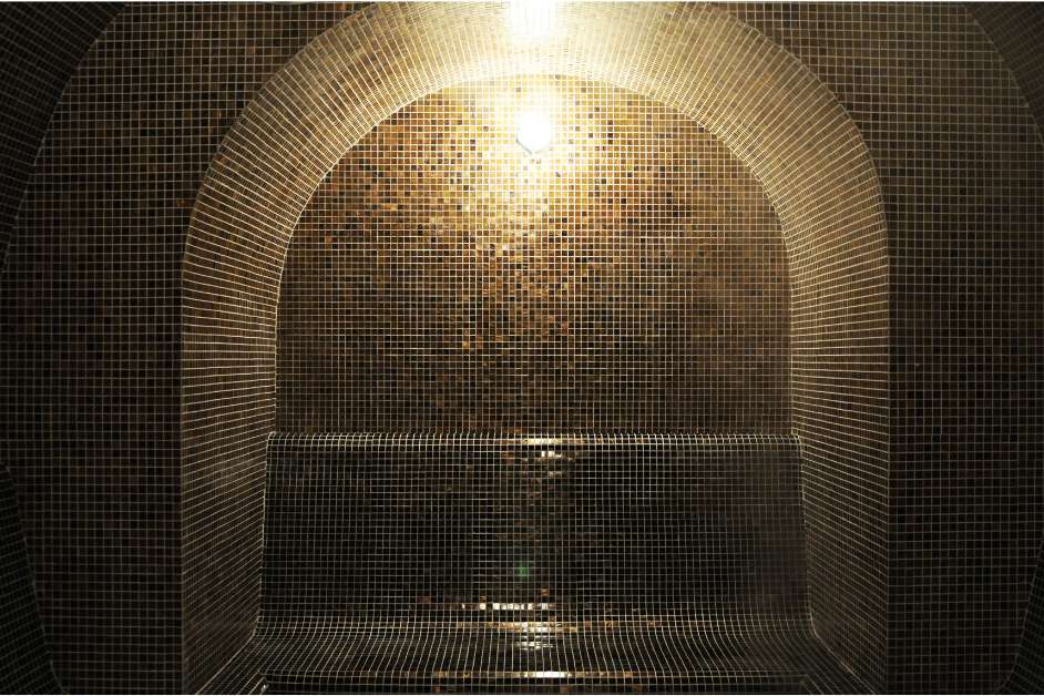 Steam room mosaic tile Kansas City home