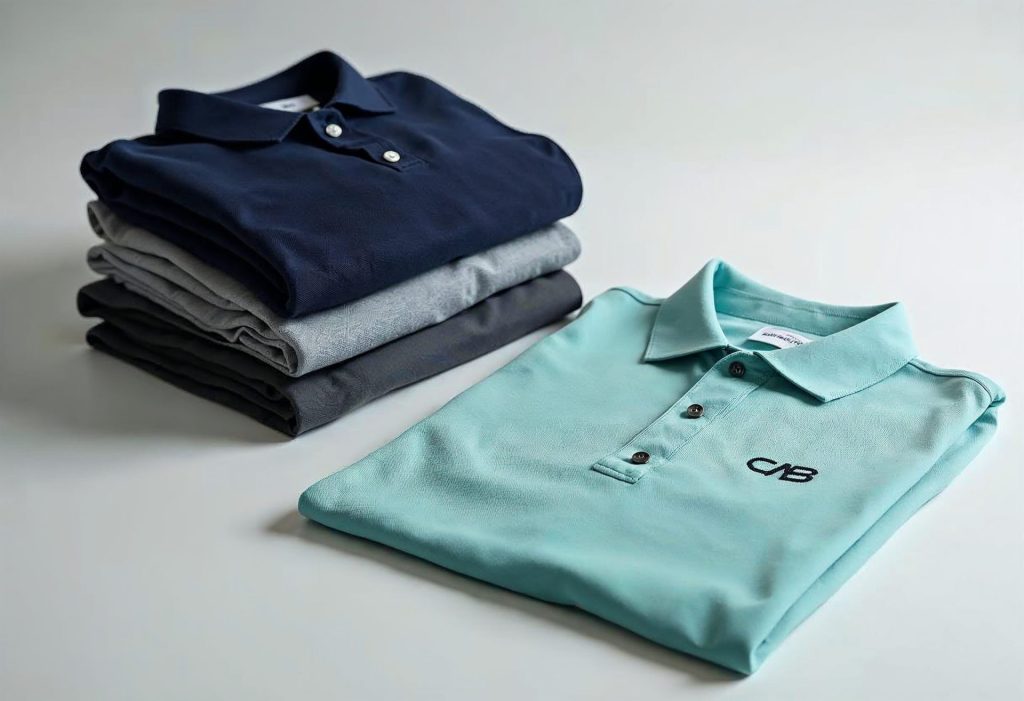 Embroidered polo shirts
