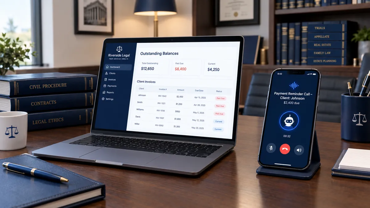 Your Law Firm Did the Work. Now Get Paid: How AI Payment Reminder Calls Collect Faster Without the Awkwardness